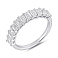 Серебряное кольцо с дорожкой из фианитов (арт. 7501/8217) – изображение 1