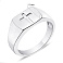 Серебряная печатка Крестик (арт. 7506/6292) – изображение 2