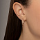 Золотые серьги (арт. 104963/20кб) – изображение 2