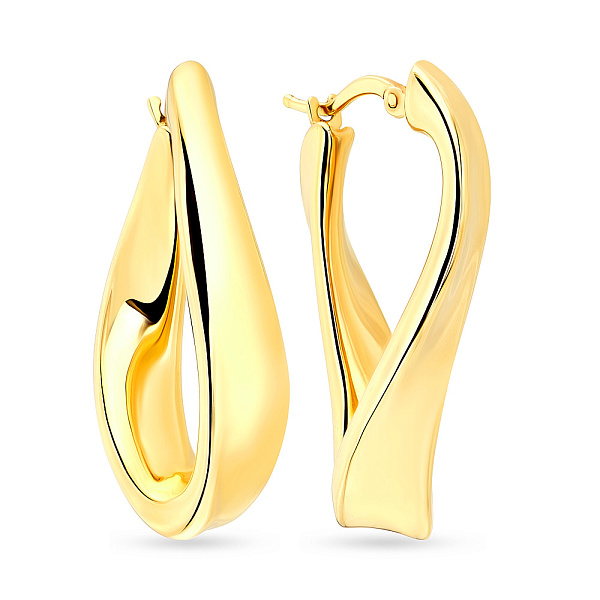 Сережки Завитки из золота Francelli (арт. е105583/30ж) – изображение 1