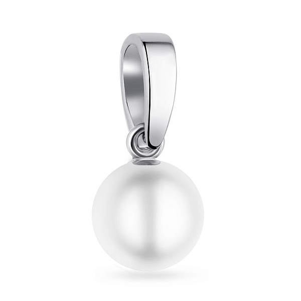Серебряный подвес с жемчугом (арт. 7503/1250/2жб) – изображение 1