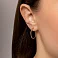 Золотые серьги-кольца (арт. 122600/20) – изображение 2