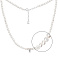 Серебряное колье с жемчугом (арт. 7507/2680жб) – изображение 1