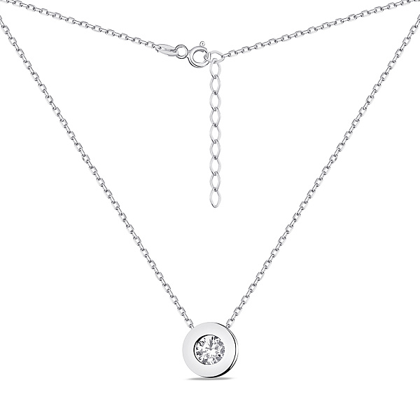 Колье из серебра с фианитом (арт. 7507/1836) – изображение 2
