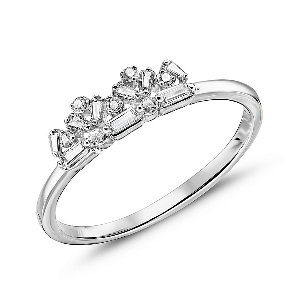 Золота каблучка з діамантами (арт. К341380020б) – зображення 1