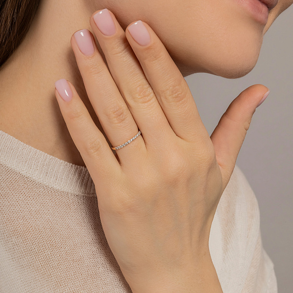 Золотое кольцо с бриллиантами (арт. 1110000201) – изображение 2