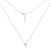 Серебряное колье с подвеской сердечко (арт. 7507/2565) – изображение 2