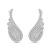 Серебряные серьги клаймберы Крылья (арт. 7502/10579) – изображение 1
