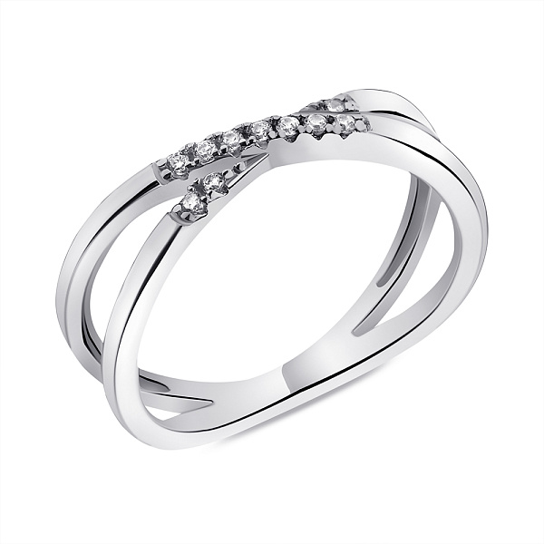 Кольцо из серебра с фианитами (арт. 7501/6572) – изображение 1