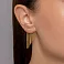 Золотые серьги-подвески Francelli (арт. 1092060ж) – изображение 2