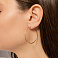 Серьги-кольца золотые без камней (арт. 122600/40) – изображение 2
