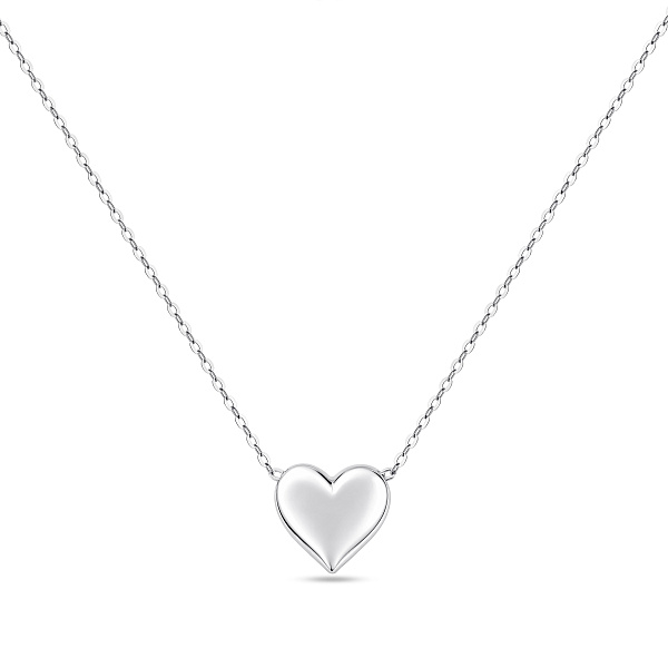 Серебряное колье с подвеской сердце (арт. 7507/2516) – изображение 1