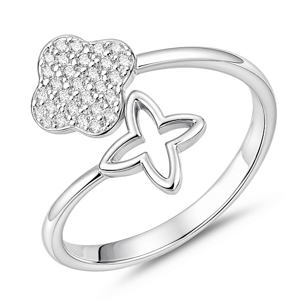Серебряное кольцо с фианитами (арт. 7501/8768) – изображение 1