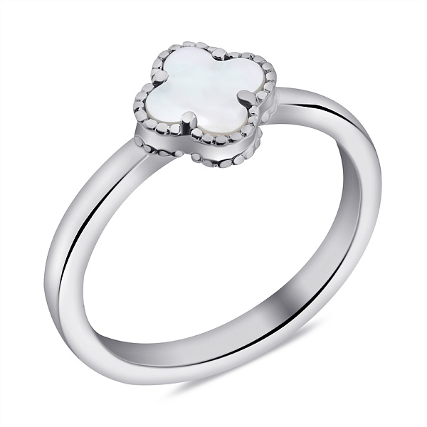 Серебряное кольцо с перламутром (арт. 7501/5280/8п) – изображение 1