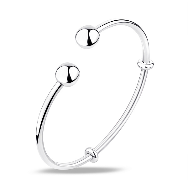 Серебряный жесткий браслет (арт. 7509/3935) – изображение 1
