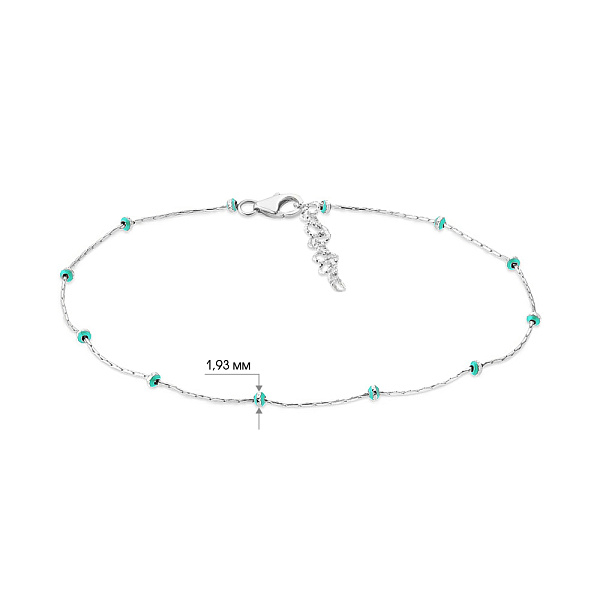 Золотой анклет Francelli с шариками (арт. 324051бз/н) – изображение 4