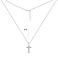 Серебряное колье Крестик с дорожкой из фианитов (арт. 7507/2341) – изображение 3