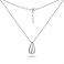 Серебряное колье Капля без камней (арт. 7507/2317) – изображение 2