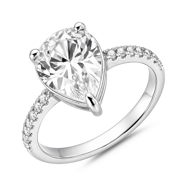 Серебряное кольцо с фианитами (арт. 7501/4550/2) – изображение 1