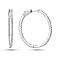 Серебряные серьги с дорожкой фианитов (арт. 7502/2809/35) – изображение 1