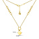 Кольє з жовтого золота Серце (арт. 352673ж) – зображення 4