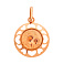 Золотая ладанка иконка Божья Матерь Казанская (арт. 421055К) – изображение 1