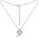 Серебряное колье с фианитом (арт. 7507/2135) – изображение 3