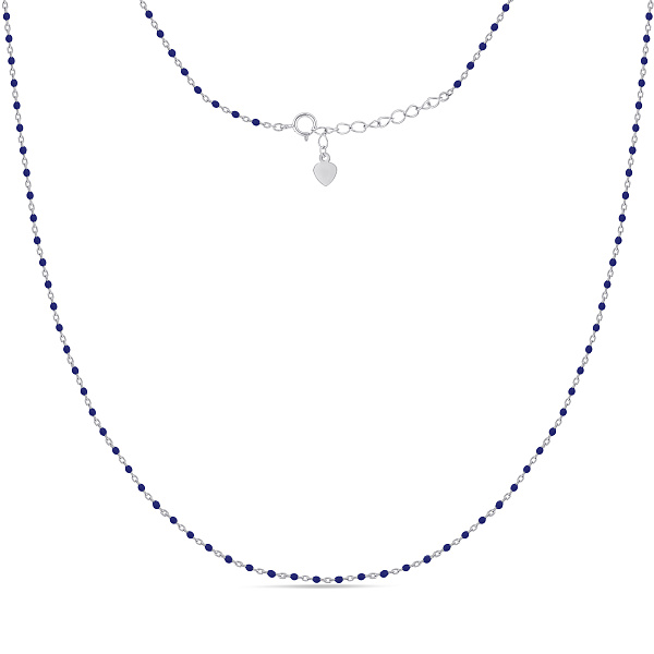 Серебряное регулируемое колье-бусинки без камней (арт. 7507/2511ес) – изображение 2
