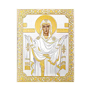 Фото Икона Покрова Пресвятой Богородицы (124x164 мм) (арт. P-4/018G/K.SC)