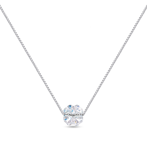 Серебряное колье с подвеской из фианита (арт. 7507/2579) – изображение 1
