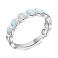 Серебряное кольцо с опалом (арт. 7501/6466Поб) – изображение 1