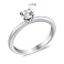 Серебряное кольцо с фианитом (арт. 7501/3449/1) – изображение 2
