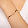 Браслет из красного золота с ониксом и подвеской (арт. 325401о) – изображение 3