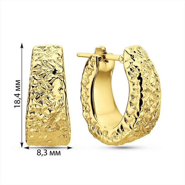 Серьги Francelli из желтого золота (арт. 1091861/15ж) – изображение 5