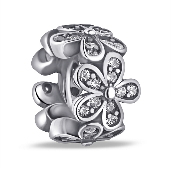Серебряный шарм Цветы (арт. 7903/П5Ф/7062) – изображение 1