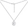 Серебряное колье с фианитом (арт. 7507/1628) – изображение 2