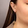 Сережки Шарики из красного золота (арт. 1101148) – изображение 3