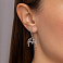 Серебряные серьги с авантюрином (арт. 7502/2399Авч) – изображение 2
