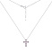 Серебряное колье с крестиком (арт. 7507/2366амлн) – изображение 2