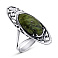 Серебряное кольцо с змеевиком (арт. 7901/2150018Зк) – изображение 1
