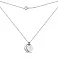 Серебряное колье Сердце с фианитом (арт. 7507/1585) – изображение 2
