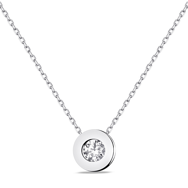 Колье из серебра с фианитом (арт. 7507/1836) – изображение 1