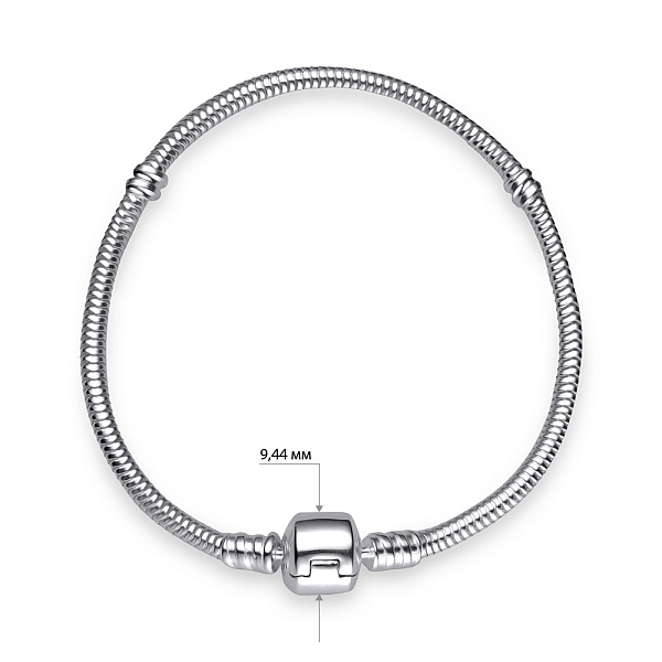Серебряный браслет для шармов (арт. 7509/741) – изображение 2