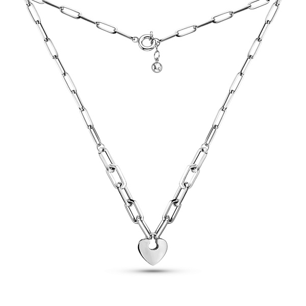 Колье из белого золота Сердечко (арт. 352440б) – изображение 2