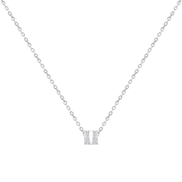 Серебряное колье с эмалью (арт. 7507/2375еб) – изображение 1