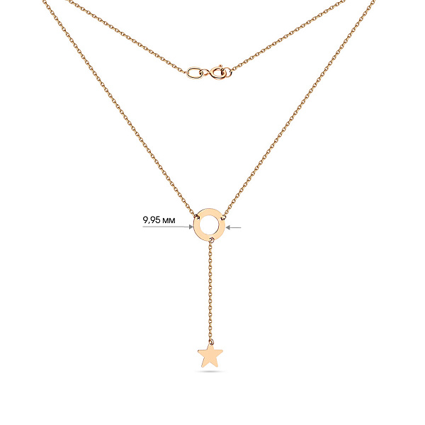 Колье из красного золота (арт. 352049) – изображение 3