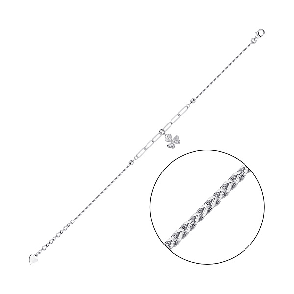 Браслет из серебра с подвеской (арт. 7509/4269) – изображение 1