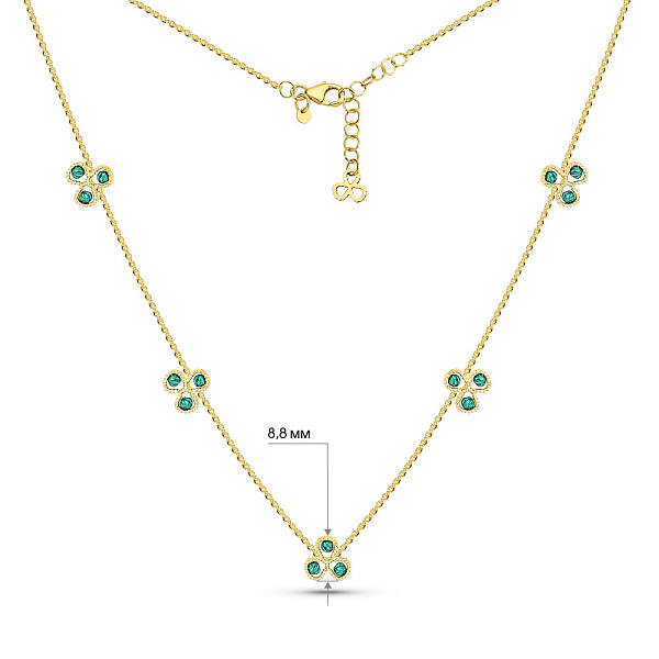 Колье из желтого золота Francelli (арт. 352589жбрз) – изображение 6