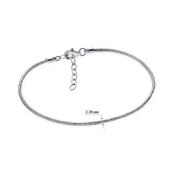 Срібний браслет без вставок (арт. 7509/3094) – зображення 2