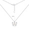 Серебряное колье Бабочка с перламутром (арт. 7507/2382п) – изображение 3